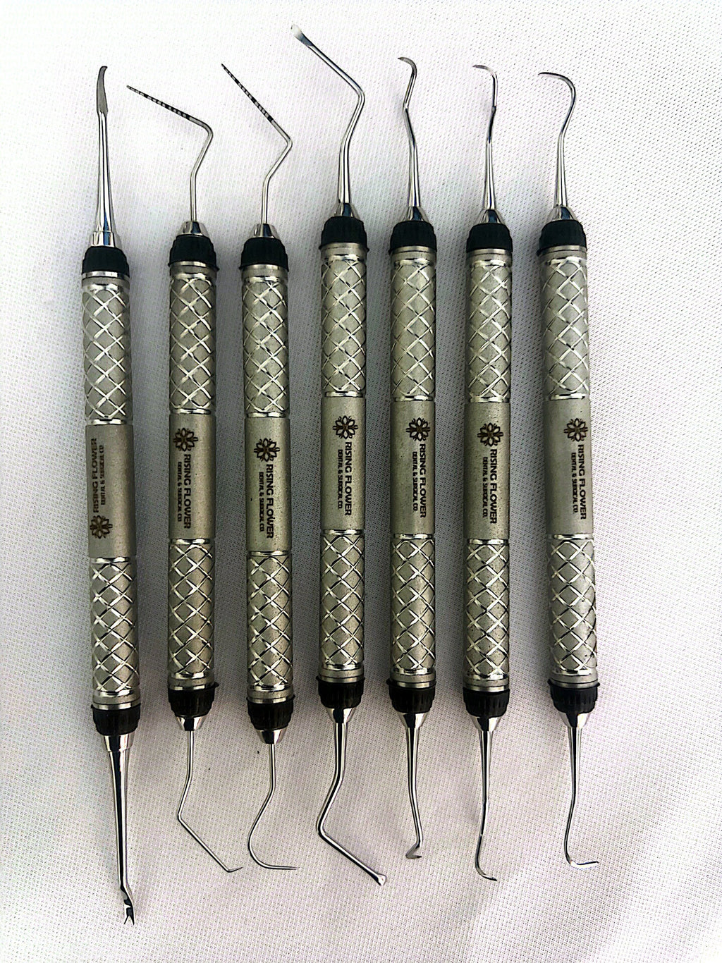 7 Pcs Gracey Curettes Set – Hollow Handle Periodontal Dental Surgical Instrument