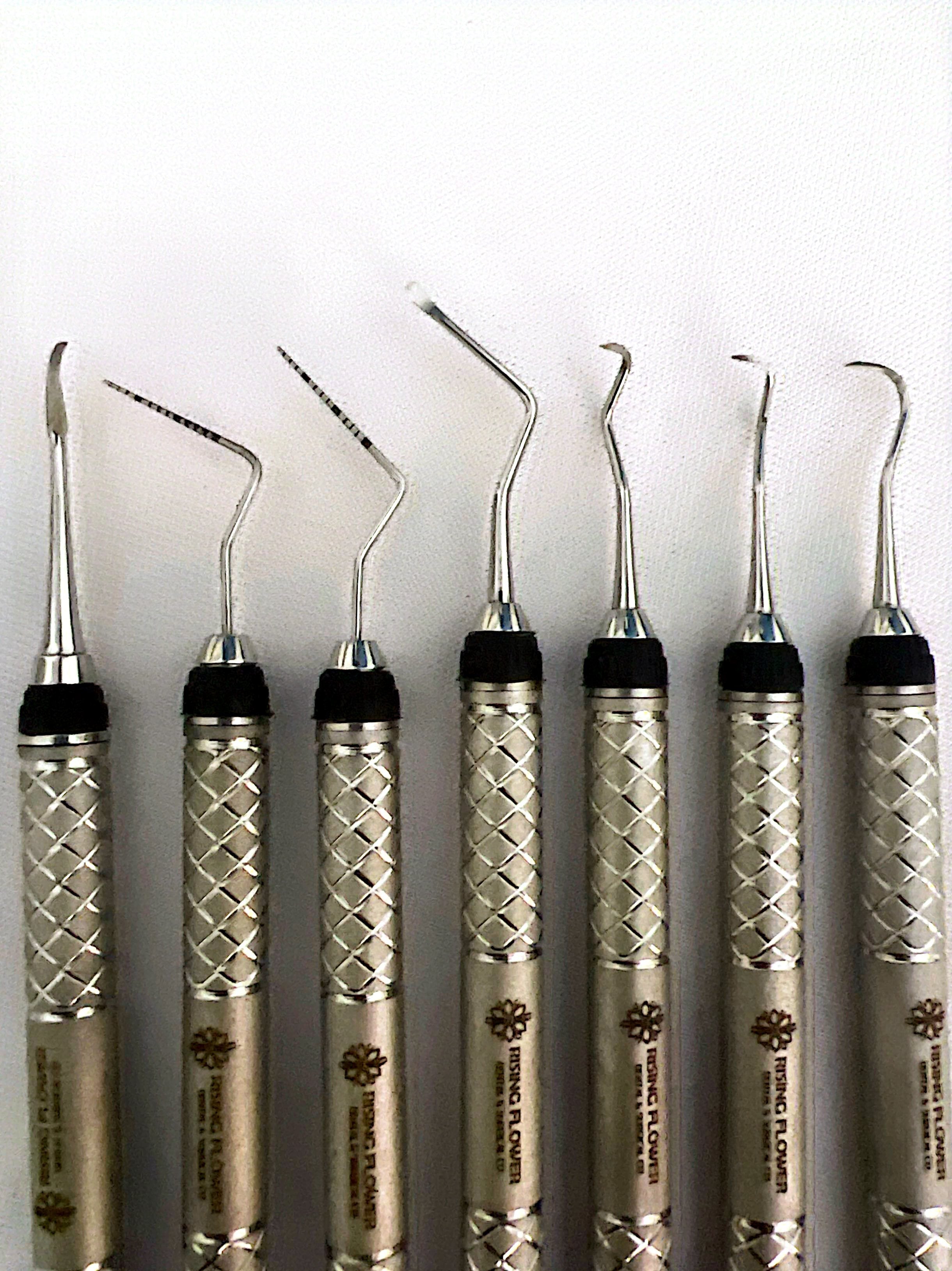 7 Pcs Gracey Curettes Set – Hollow Handle Periodontal Dental Surgical Instrument